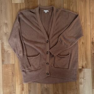 American Eagle size M Cozy Brown Cardigan Sweater